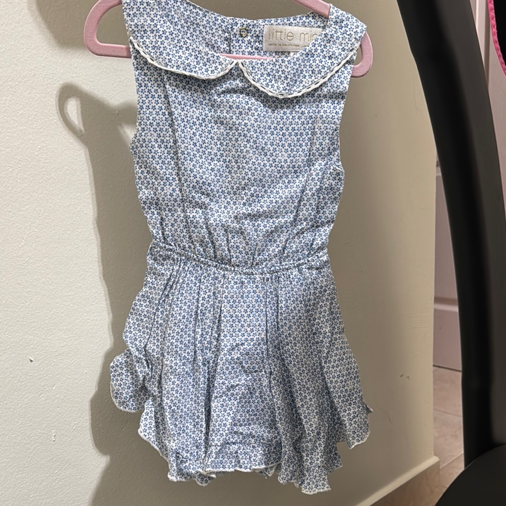Little Me Blue Floral Kids Dress